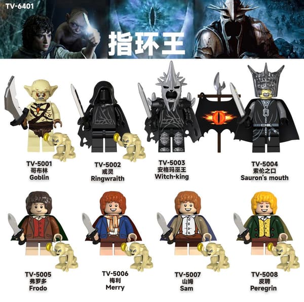 TV-serie Ringenes Herre Ringånd Goblin Angmar byggeklodser minifigurer-FA-