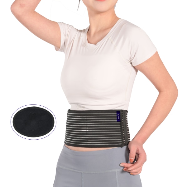 L/XL 43,3\" brokkbelte for menn eller kvinner - magebelte Nedre ryggstøttebelte for navlebrokk og navlebrokk