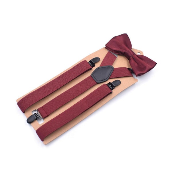 Y-formede Henge og Sløyfe-sett Rød one size red