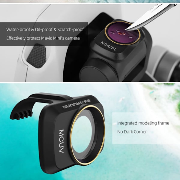 Mavic Mini 2 kardan kamera MCUV CPL ND-PL objektivfilter til DJI PL(ND4+ND8+ND16+ND32) CPL+MCUV+ND4+ND8+ND16+ND32