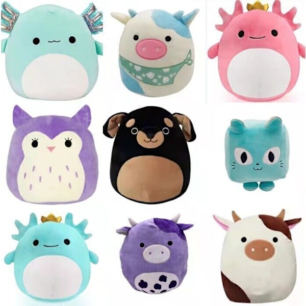 Squishmallows Dockplyschleksakskudde Fylld Kudde Tecknad Mjuk Leksak Barnpresent donkey