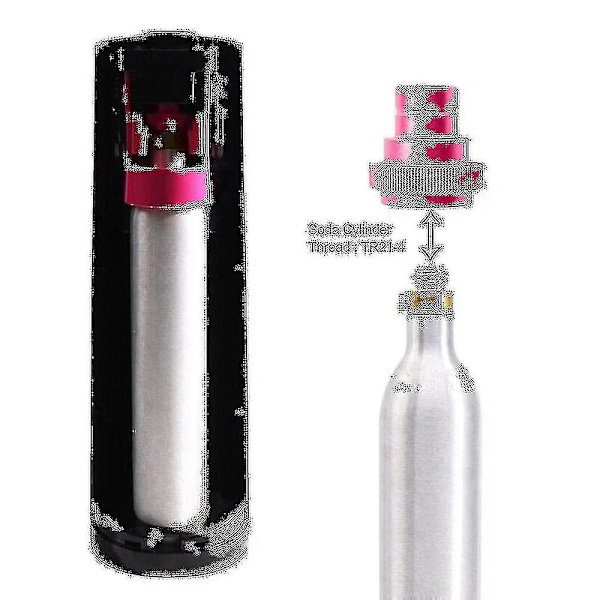 Snabbadapter för Co2 Soda Water Sparkler Duo, Tank Canister Conversion För Soda Stream Soda Machine Silver