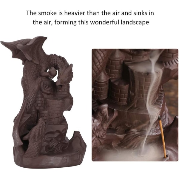 Backflow Incense Burner Dragon Shape Backflow Incense Holder