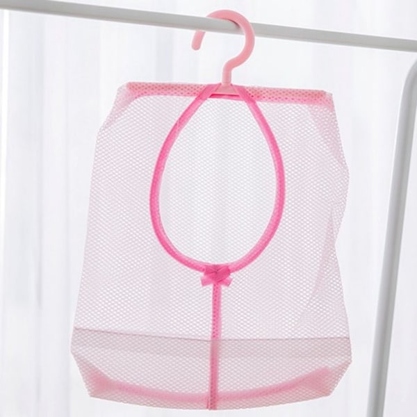 2 stk Oppbevaring Klesklype Mesh Lomme Organizer ROSA Pink