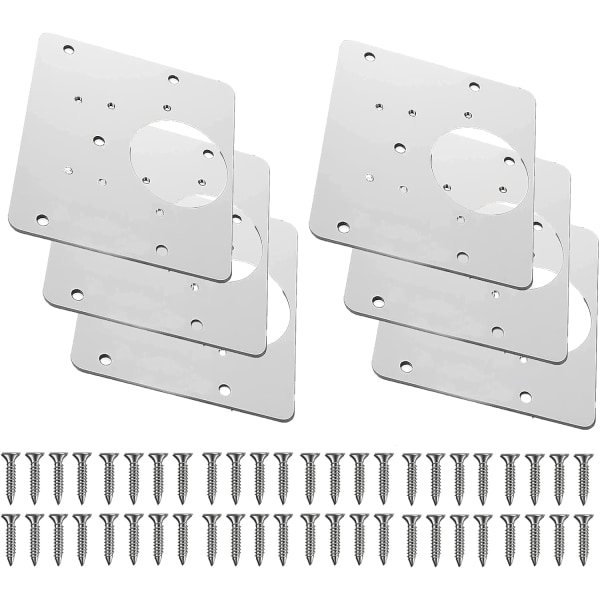 Hinge Repair Brackets, Hinge Repair Plate Kit with Fixing Screws