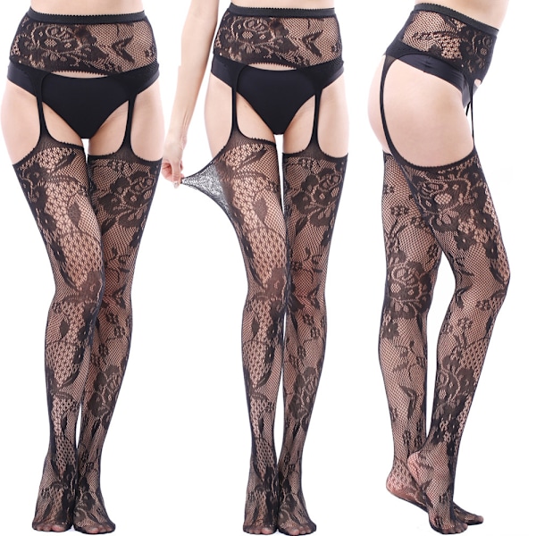 5-pack nätstrumpor med hög midja Tights lår hög combination 3