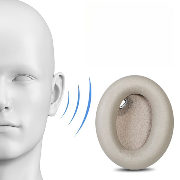 Sony WH-1000XM4 -kuulokkeiden korvapehmusteet, 1 pari, musta Guld