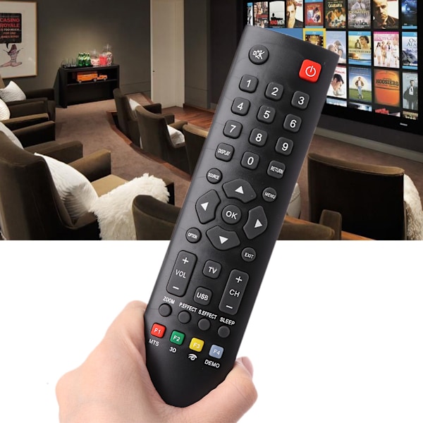 Svart universal fjernkontroll for TCL RC3000E01 RC3000E02 08-RC3000E-RM201AA TLC-925 RC200