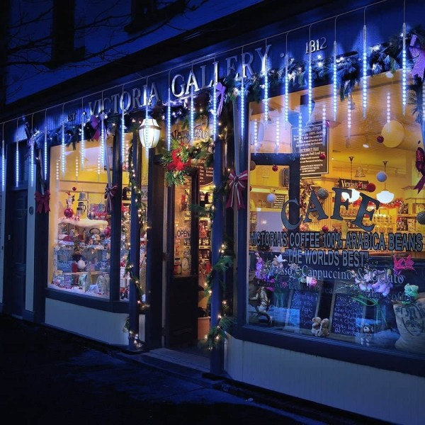 LED Meteorskur Lys Utendørs Lys Girlander 10 Rør 30 cm (B