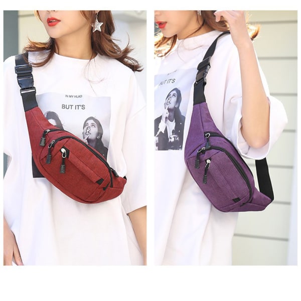 Midjevesker Fanny Pack Lilla Purple