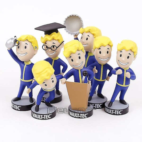 Fallout Vault Boy Bobble Head PVC Actionfigur Samlarmodell Leksak Brinquedos 7 Stilar D Explosives
