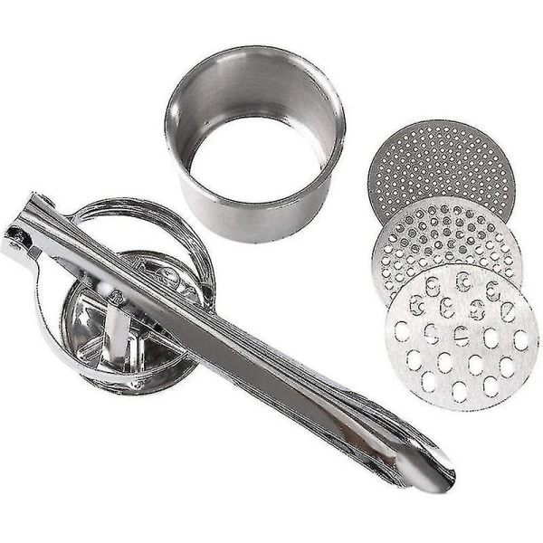 Premium Spaetzle / Potatispress i rostfritt stål 3 siktar