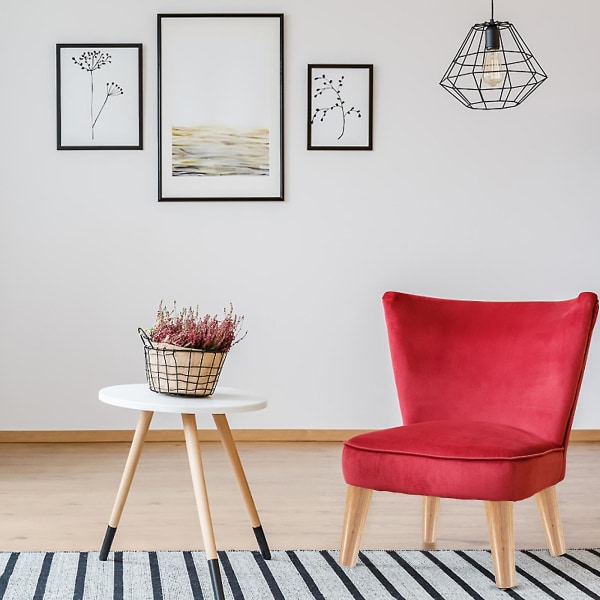 1 set nordiska stil bordsben ek massivt trä möbelben soffamöbelfot (12cm)