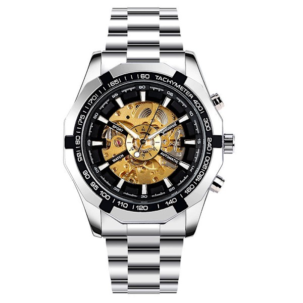 Mekanisk watch Automatisk Mekanisk watch Luminous White
