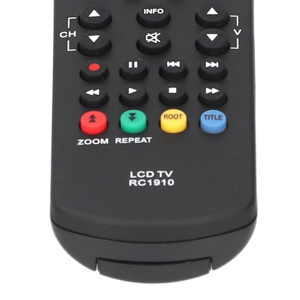 Fjernkontroll for Toshiba LCD TV Universal Erstatningstilbehør Rc1910 Svart