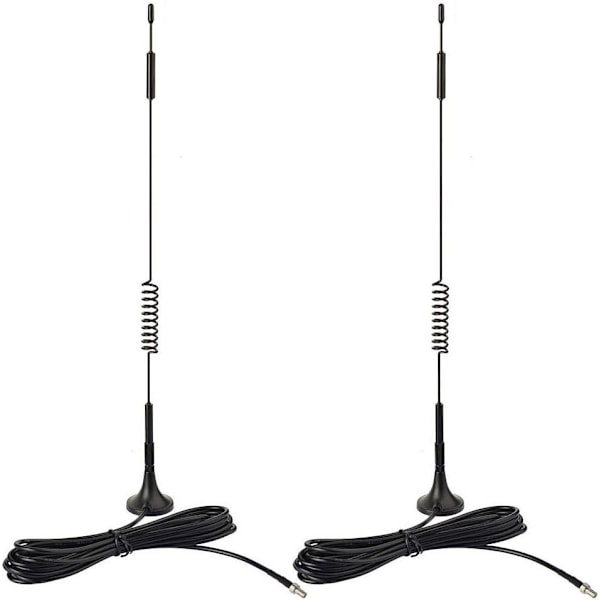4G LTE 7dBi magnetisk base TS9-antenne 2-pakning for MiFi Hotspot Router USB-modem Netgear LB2120 Nighthawk M1 MR1100 M2 MR2100 AC785 AC797 AC790 AC TS9(2 Pack)