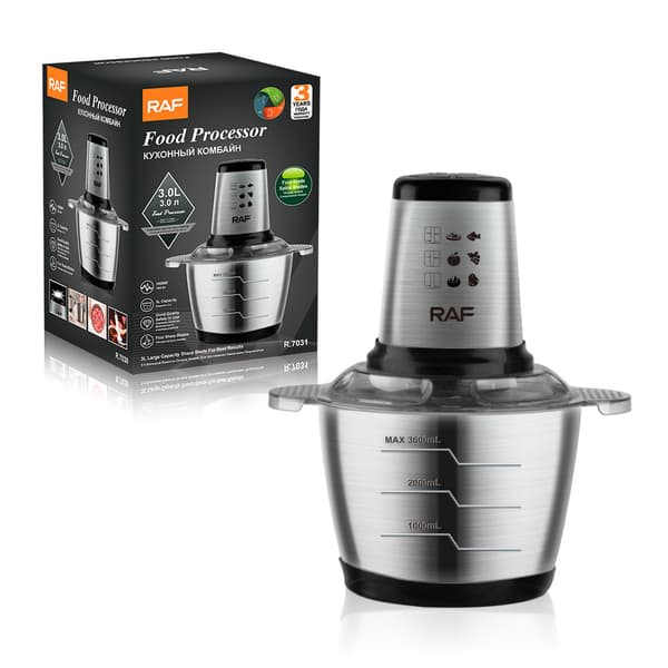 Cheffinger CF-FP1000I: 3L 1000W Foodprosessor-FA-