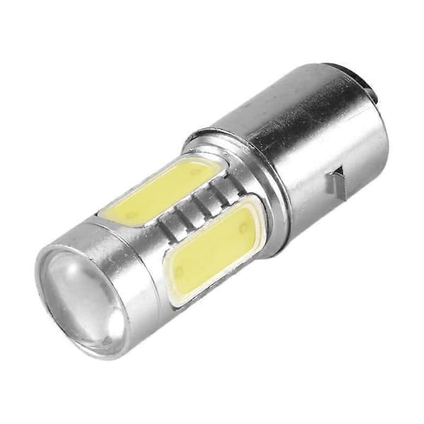 12V BA20D H6 4 COB LED White Bulb for Motorcycle Moped ATV Headlight-FA-