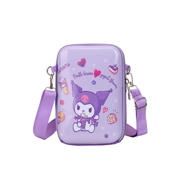 Sanrio kuromi Messenger-väska för kvinnor Anime Hardshell-väska 4