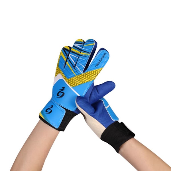 Målvaktshandskar för barn Fotbollshandskar BLÅ STORLEK 6 blå blue size 6