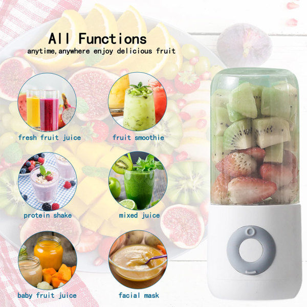 Elektrisk juicemaskin kopp bärbar liten hushållsminijuicer juicer