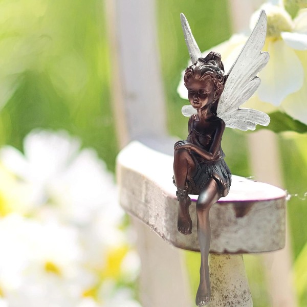 Udendørs fe have elver havefigurer, fe figur
