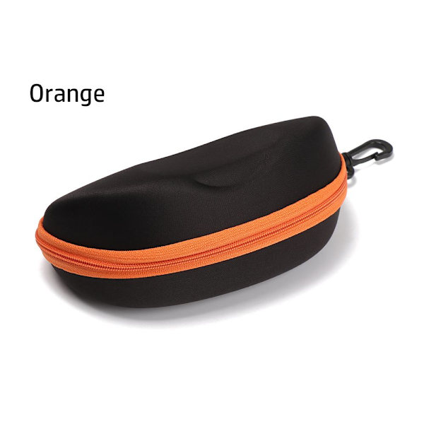 Hårdt brilleetui i glas orange