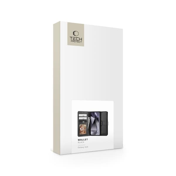 Läderfodral för Samsung Galaxy S25 - Svart skyddsfodral