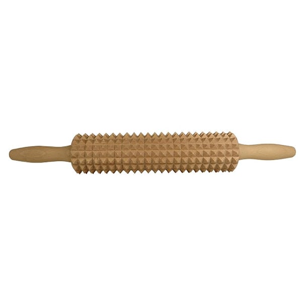 Brödkavel med räfflor/ Kruskavel 25 cm beige 340