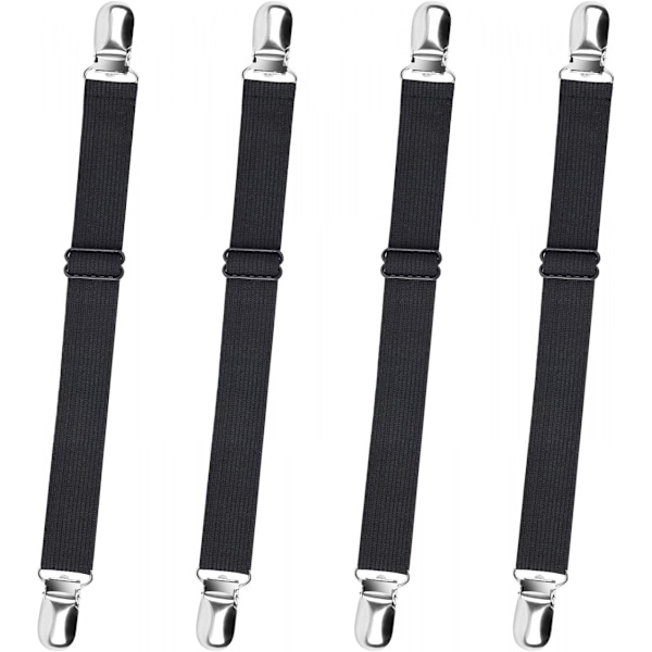 4-pack justerbara lakansträckare (svart), justerbara remmar-FA6-