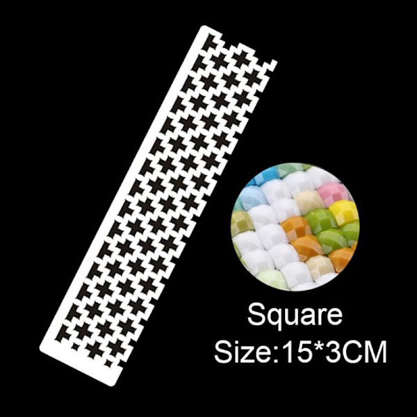 5D timanttimaalaus ruostumattomasta teräksestä valmistettu pisteviivain Square