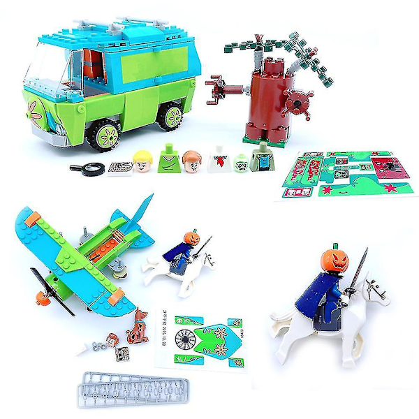 Scooby-Doo Mystery Machine Rakennuspalikat Leikkisetit Lapsille 75902 76904 7