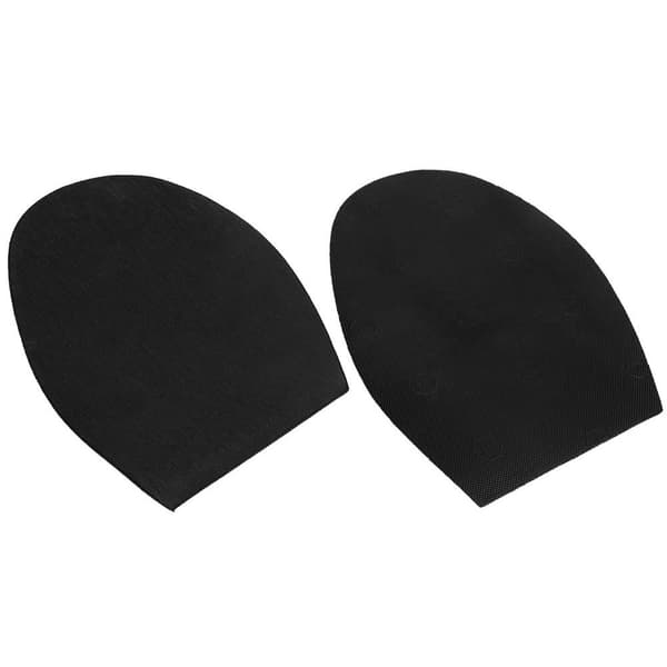1 Pair Shoe Repair Rubber Soles Durable Rubber Heels Non-slip Outsoles (Black)-FA-