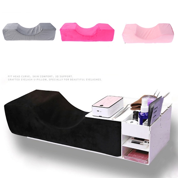 Ammattimainen ripsienpidennysten tyyny tyyny kaulan tuki Rose red Rose red one size