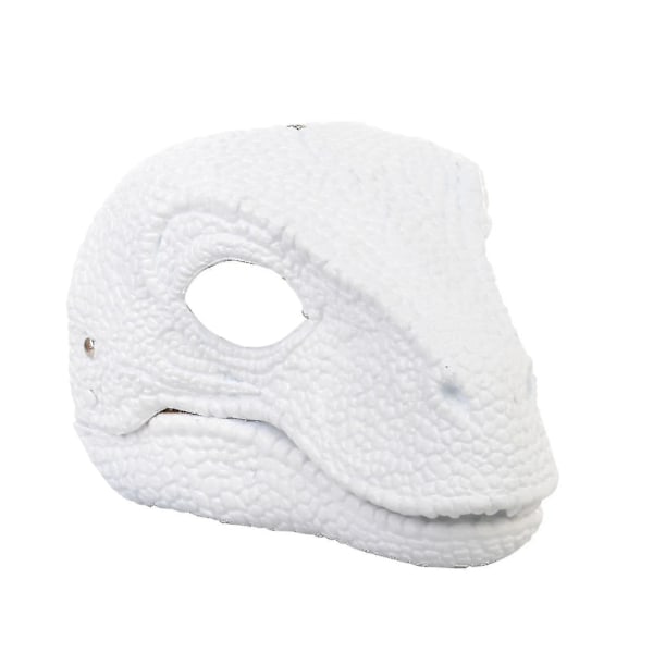Dinosaurus Mask Huvudbonader, Jurassic World Dinosaur Leksaker med öppning rörlig käke, velociraptor Mask & tyrannosaurus Rex Mask Bundle White