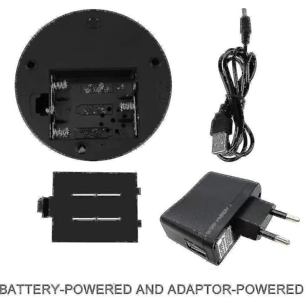 Led Display Base 7 Farveskiftende Lys Elektrisk Drejeskive Til