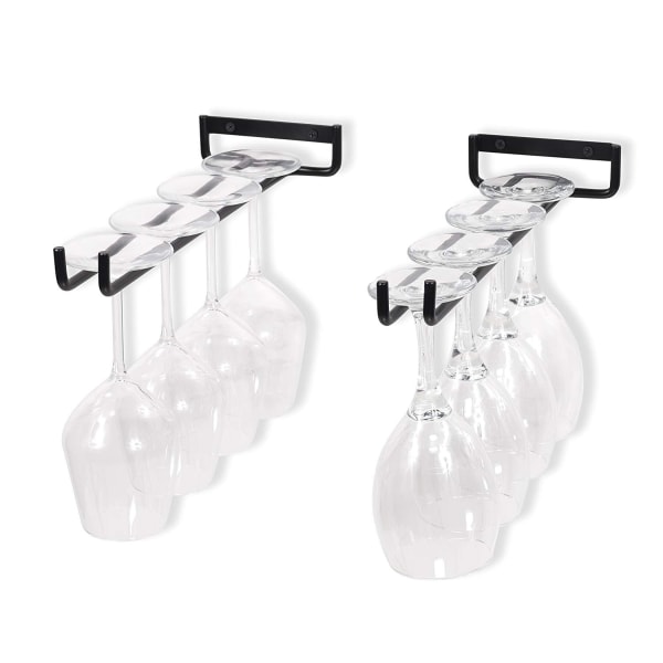Hængende Glasstativ - Vinstativ med 5 Skinner til 13-18 Glas - WELLNGS