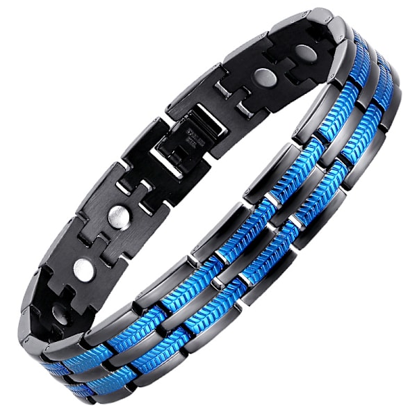 1. armbånd i rustfrit stål til mænd - 21,5 cm