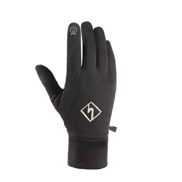 Utomhus sport varma handskar vinter vindtät plus fleece förtjockad