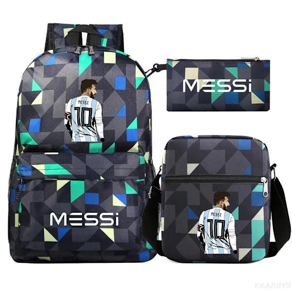 Jalkapallo Messi reppu 3 osaa-FA5- Hot Pink