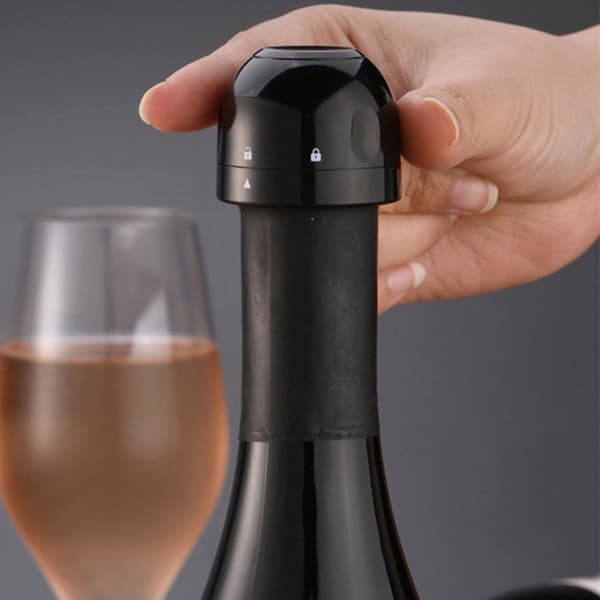 3x Korker til Champagneflaske black 72
