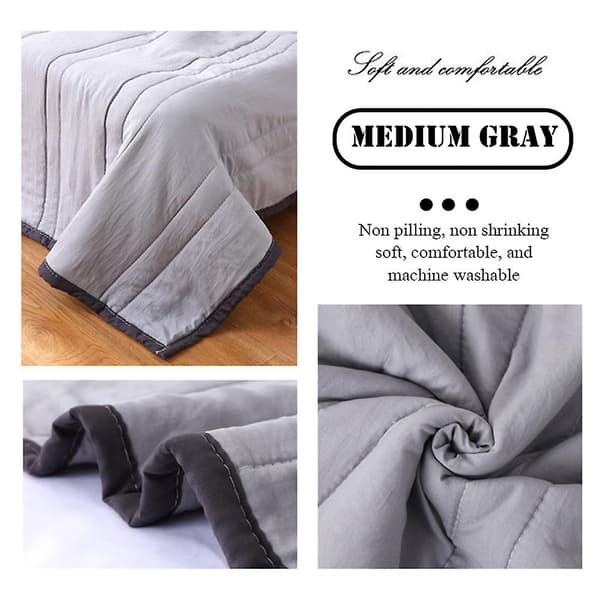 Sommer-køletæppe - Køletæppe til varme, søvnløse og nattesved, Køletæppe med dobbeltsidet køleeffekt til alle årstider Grå Grå Grå-FA- Gray 100x150cm