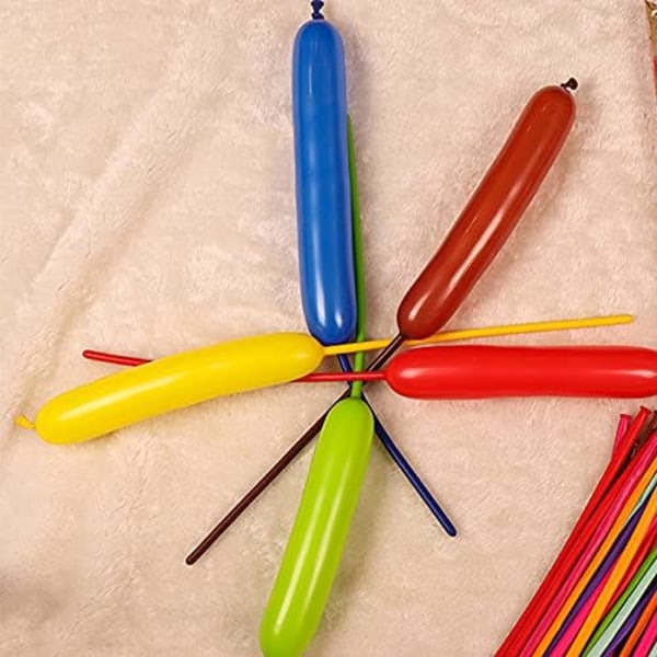 260q Ballonger, 100 Tykke Latex Vindende Form Lange Magiske
