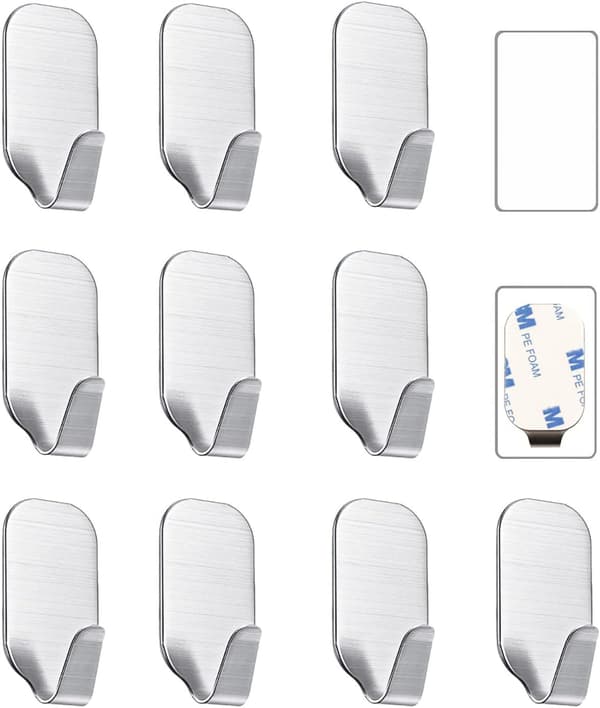 Small Self-Adhesive Hooks for Hanging Extra Strong Adhesive Hooks Heavy Duty-FA-