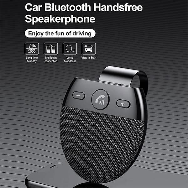 Bluetooth Car Wireless Handsfree Speakerphone Audio Receiver Car MP3 Player with Microphone Support-FA-