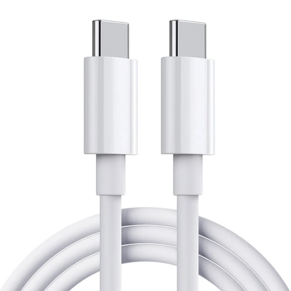 2 stk Samsung Hurtiglader - Adapter + Kabel 20W USB-C 2m white