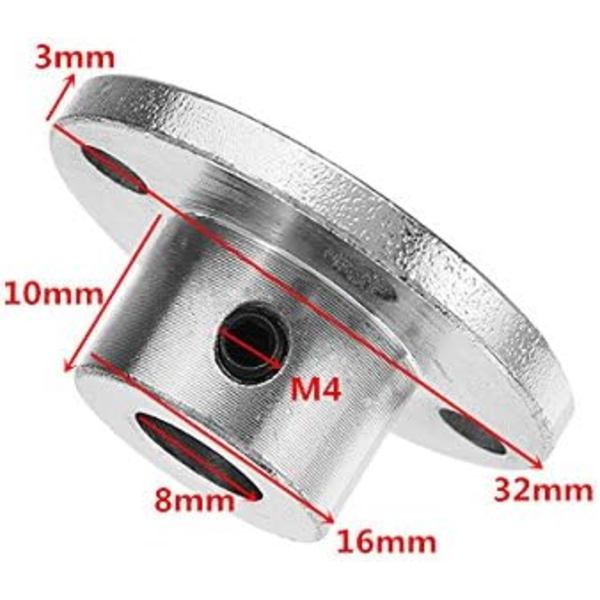 8 mm kytkimen laippa teräs jäykkä laippa moottori ohjain tappi akseli