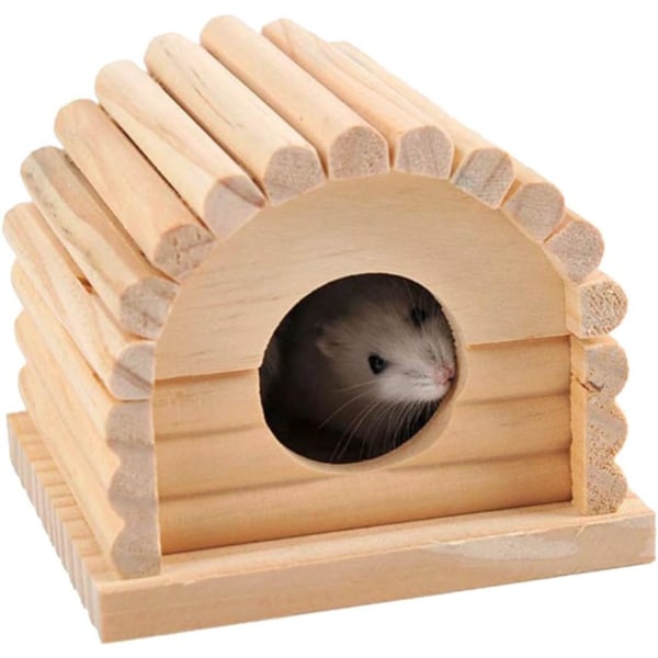 med naturligt harpiks skjulested let rengøring hamsterhus, træ