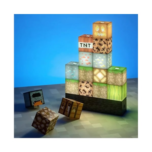 Minecraft Paladone Block Building Light DIY Leksak Merchandise Present
