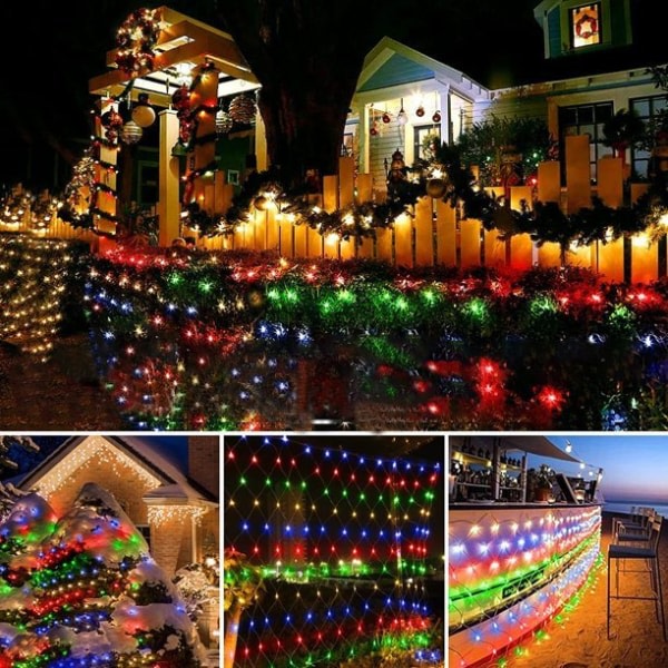 LED Net Mesh Fairy String Light for Home Garden Xmas Party Decor